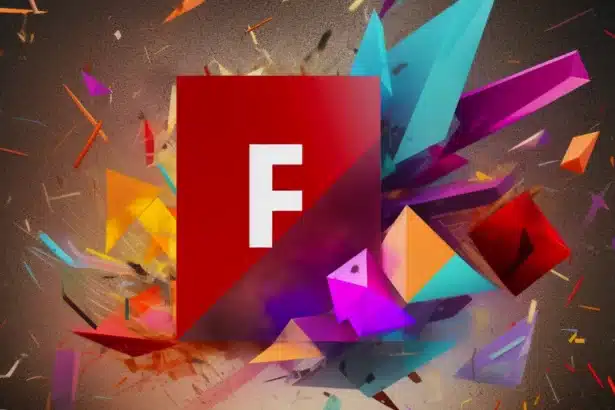 Logo ficticio Adobe Figma como nueva marca de producto.