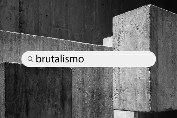 Bloques de concreto rústicos apilados representando el estilo de diseño en Brutalismo