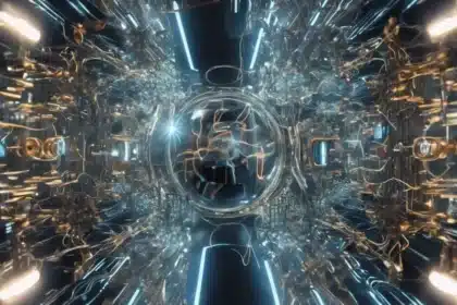 Computación cuántica revolucionando la inteligencia artificial, realidad virtual y comunicación.