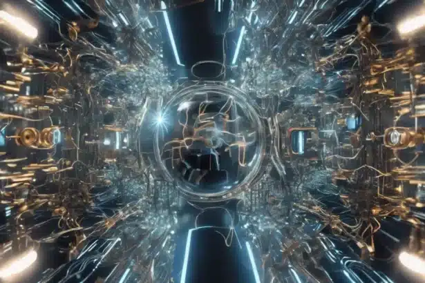 Computación cuántica revolucionando la inteligencia artificial, realidad virtual y comunicación.