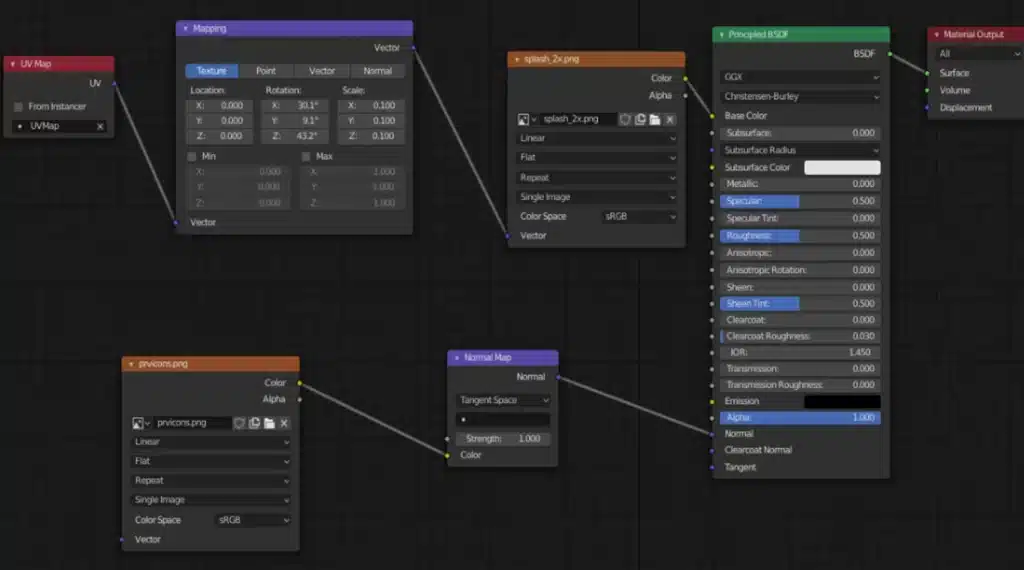 UI con Graphs y Node en Blender