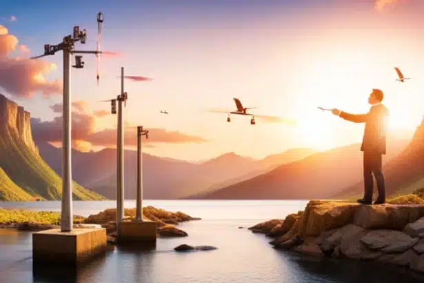 Ilustración futurista de un medio ambiente inteligente con Valor Inalámbrico y Tecnologías Inalámbricas