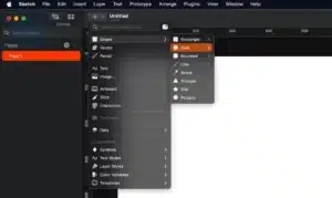 Sketch utiliza la letra "O" para la función de "Oval".