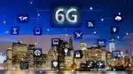Representación visual de 6G y conectividad global con un mapa digital del mundo interconectado