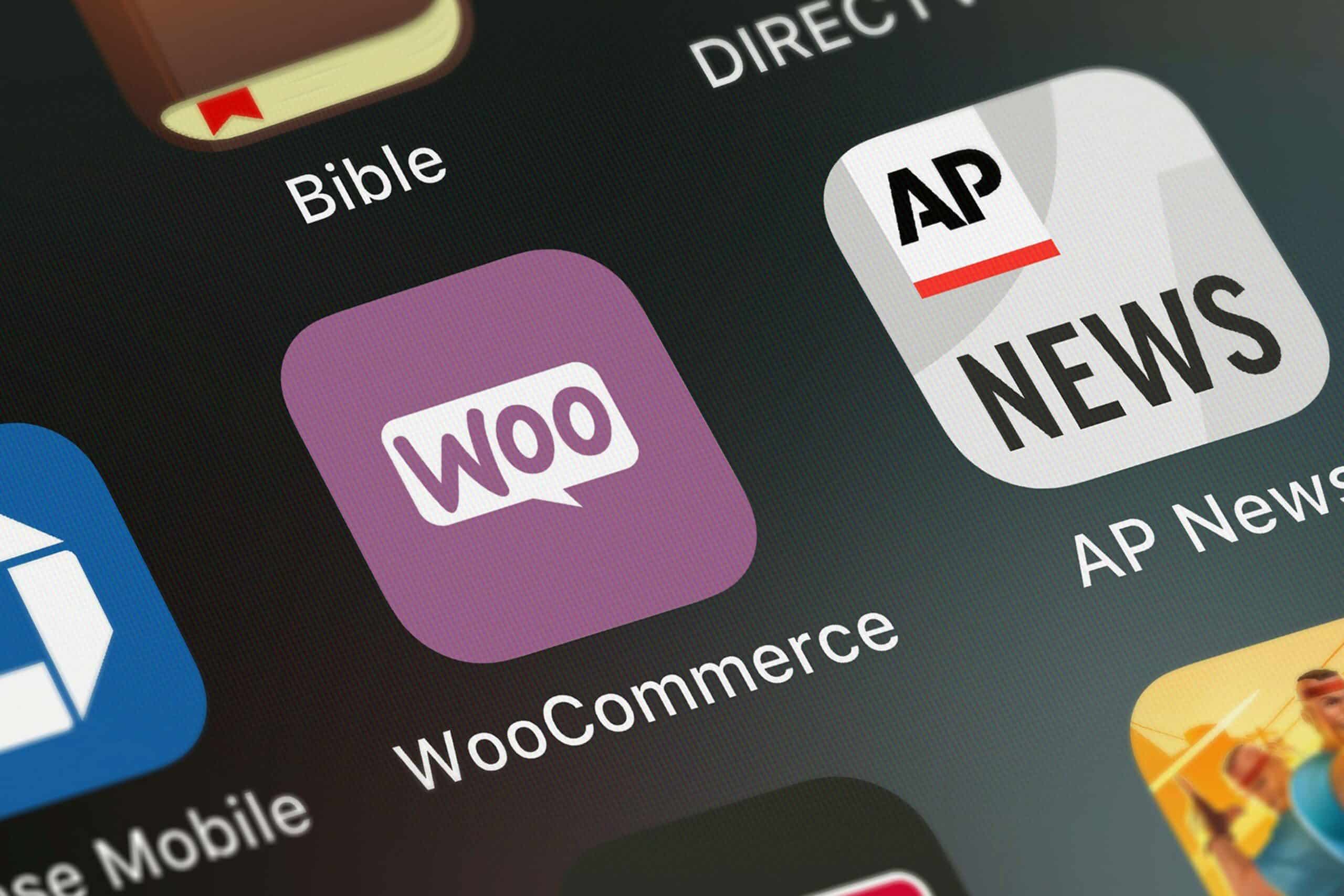 Aplicación woocommerce en pantalla de movil