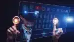 Experiencia imaginada de un usuario interactuando econ la realidad aumentada de Google.